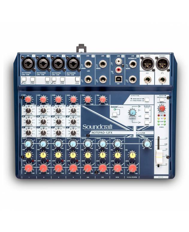 Soundcraft Notepad-12FX Mixer with Lexicon Effects & USB
